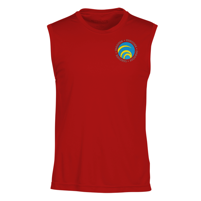 Custom Pro Team Moisture Wicking Sleeveless Tee - Men's - Embroidered