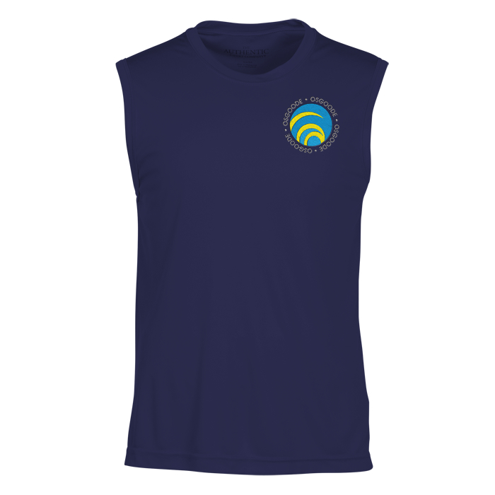 Custom Pro Team Moisture Wicking Sleeveless Tee - Men's - Embroidered