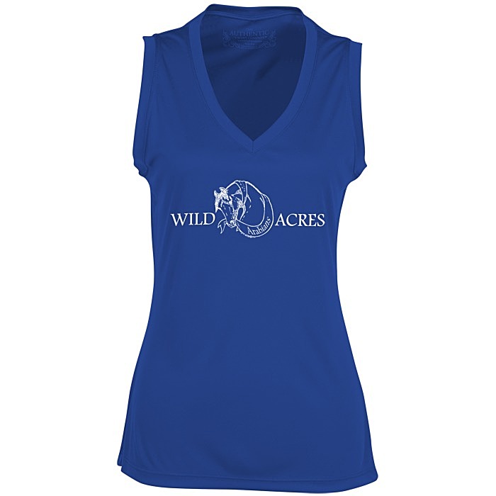 Custom Pro Team Moisture Wicking Sleeveless Tee - Ladies' - Screen