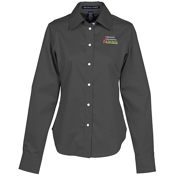 Custom Crown Collection Solid Stretch Twill Shirt - Ladies'