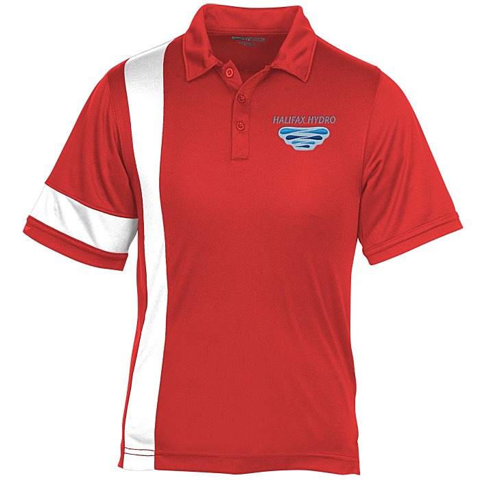 Custom Side Stripe Performance Polo - Men's