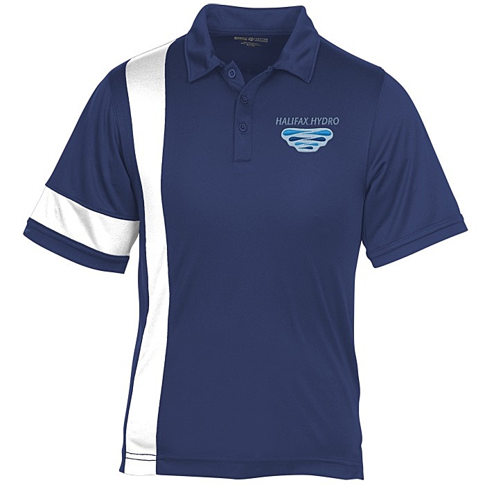 Custom Side Stripe Performance Polo - Men's