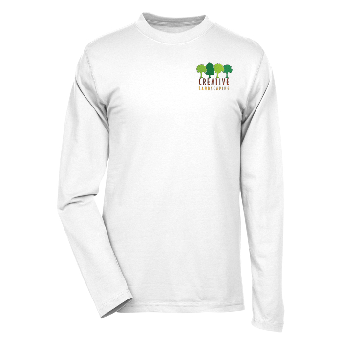 Custom Dri-Balance Blend Long Sleeve Tee - Men's - Embroidered