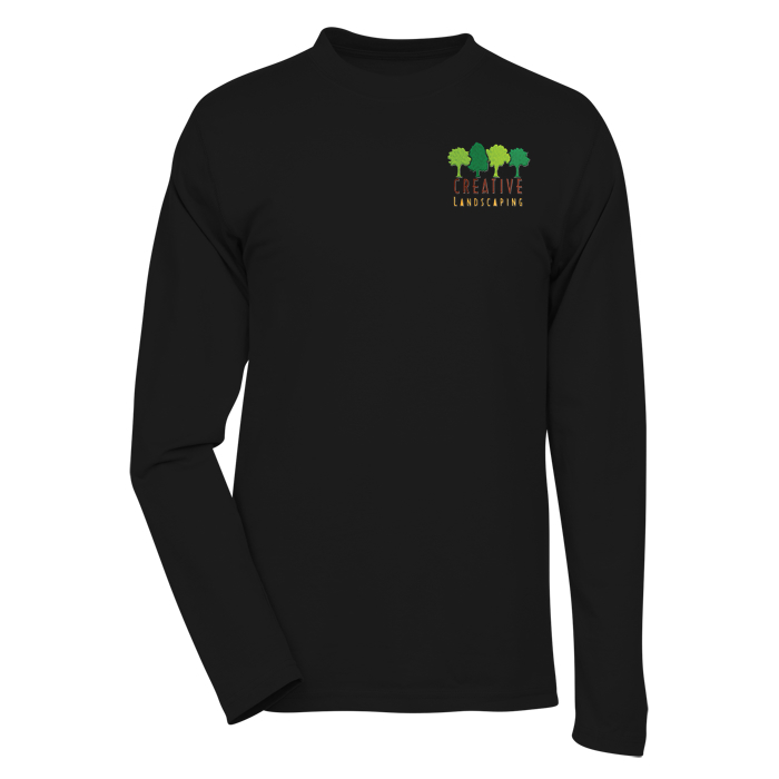 Custom Dri-Balance Blend Long Sleeve Tee - Men's - Embroidered