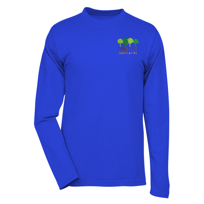 Custom Dri-Balance Blend Long Sleeve Tee - Men's - Embroidered