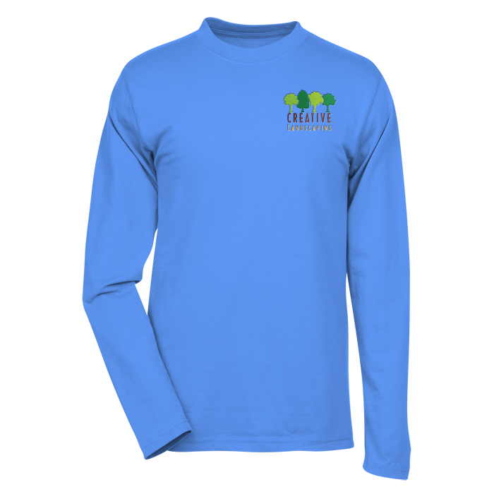 Custom Dri-Balance Blend Long Sleeve Tee - Men's - Embroidered