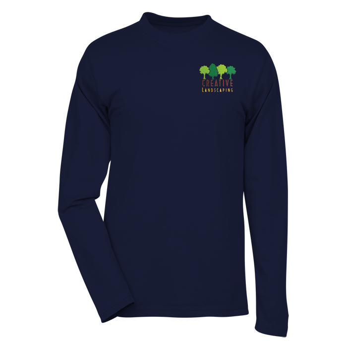 Custom Dri-Balance Blend Long Sleeve Tee - Men's - Embroidered
