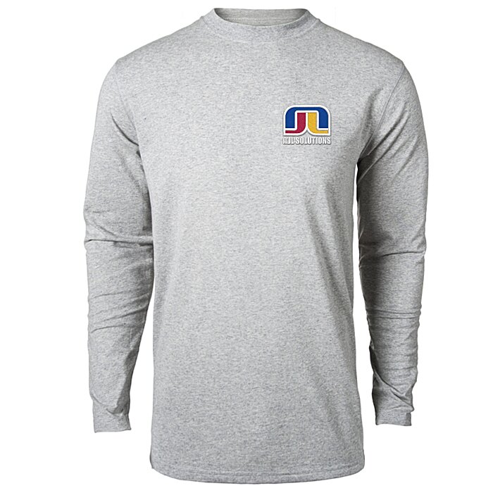 Custom Dri-Balance Blend Long Sleeve Tee - Men's - Embroidered
