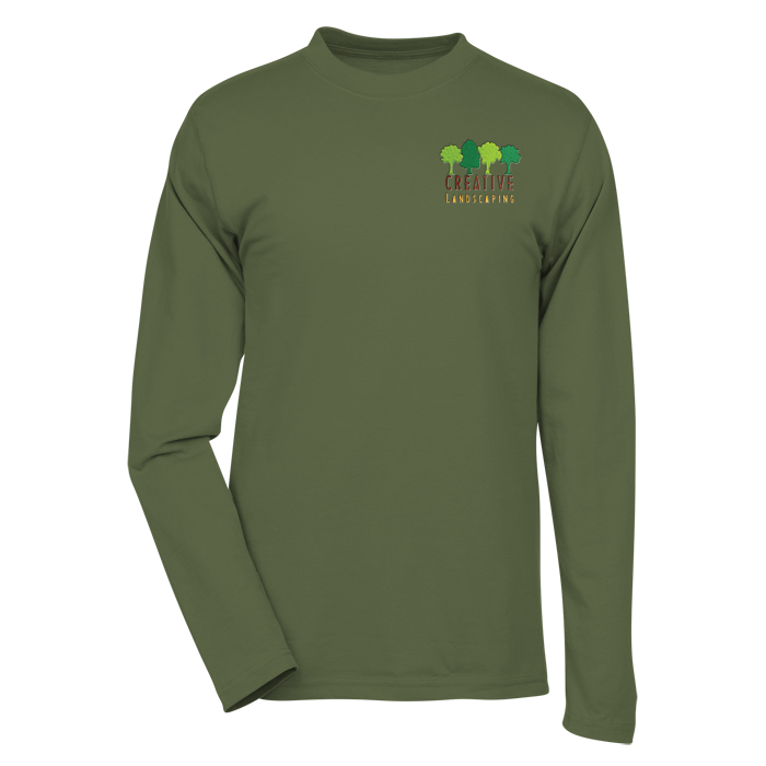 Custom Dri-Balance Blend Long Sleeve Tee - Men's - Embroidered