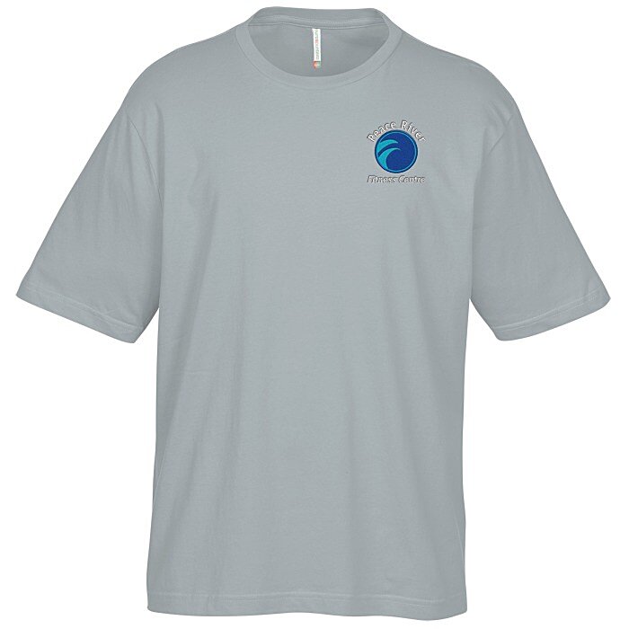 Custom Euro Spun Cotton T-Shirt - Men's - Embroidered