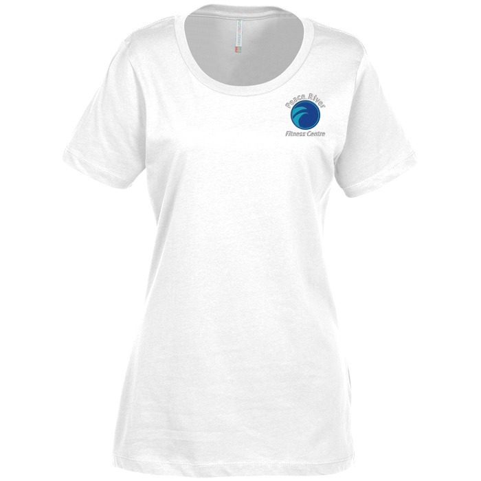 Custom Euro Spun Cotton T-Shirt - Ladies' - Embroidered