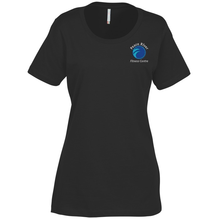 Custom Euro Spun Cotton T-Shirt - Ladies' - Embroidered