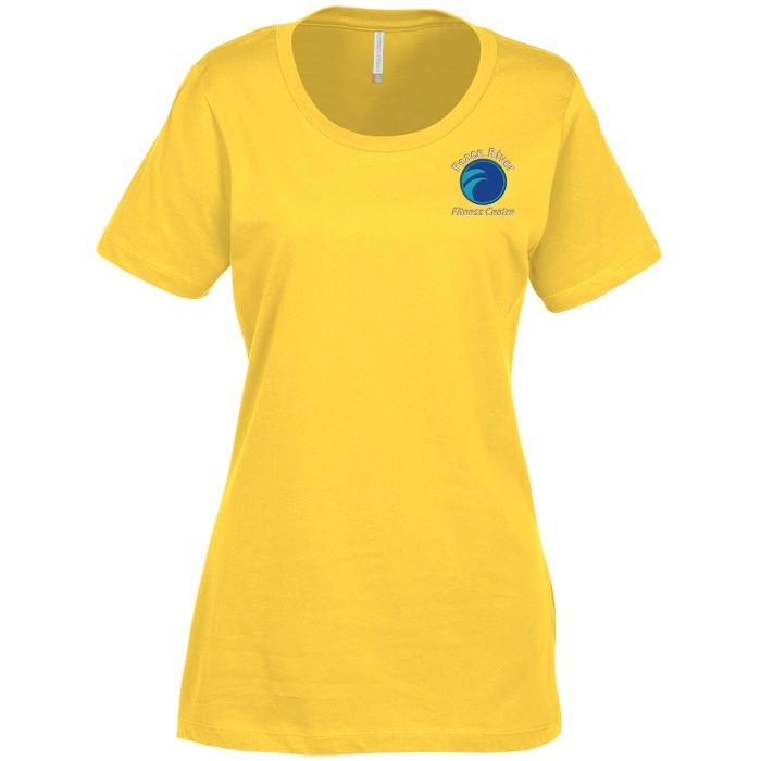Custom Euro Spun Cotton T-Shirt - Ladies' - Embroidered