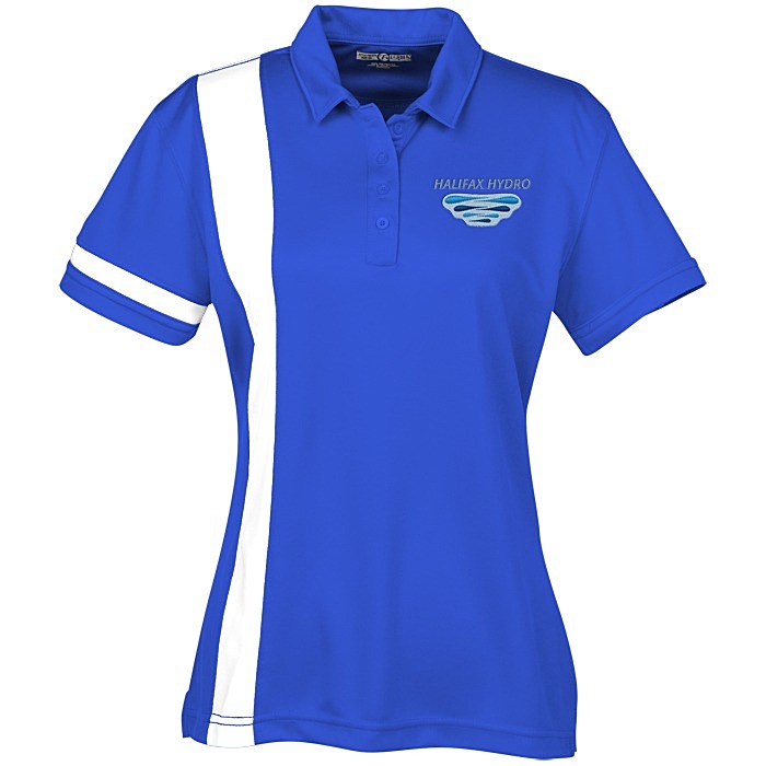 Custom Side Stripe Performance Polo - Ladies'