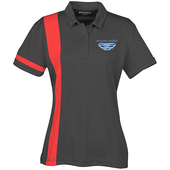 Custom Side Stripe Performance Polo - Ladies'