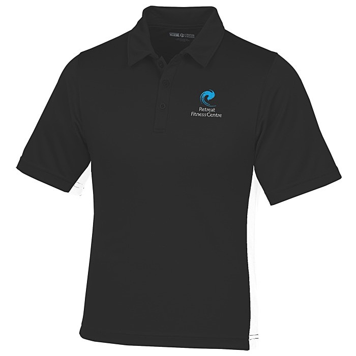 Custom Side Swipe Colourblock Performance Polo - Men's