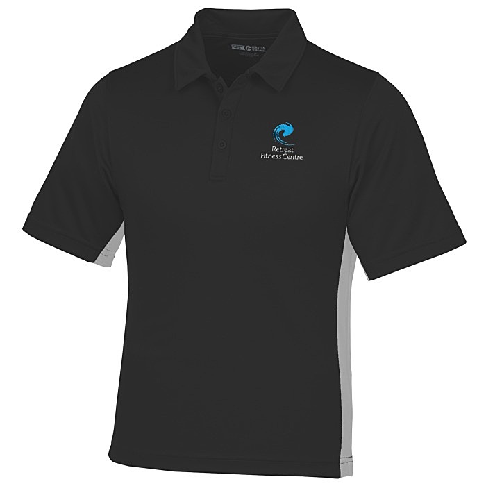 Custom Side Swipe Colourblock Performance Polo - Men's