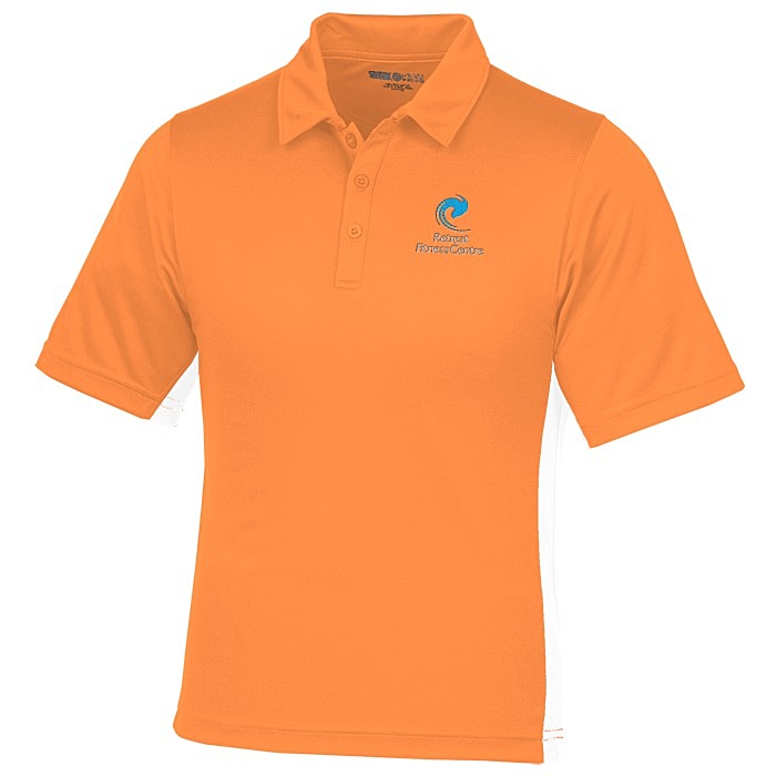 Custom Side Swipe Colourblock Performance Polo - Men's