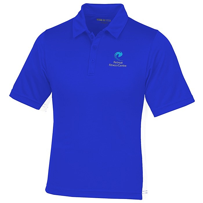 Custom Side Swipe Colourblock Performance Polo - Men's
