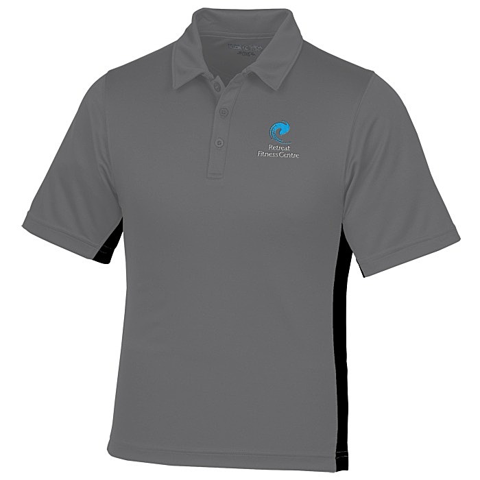 Custom Side Swipe Colourblock Performance Polo - Men's