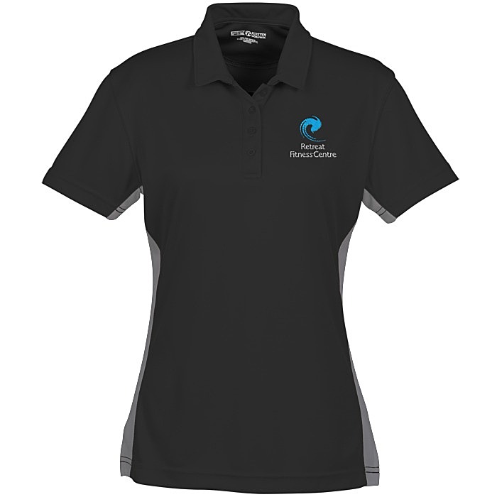 Custom Side Swipe Colourblock Performance Polo - Ladies'