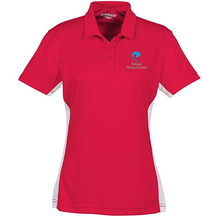 Custom Side Swipe Colourblock Performance Polo - Ladies'