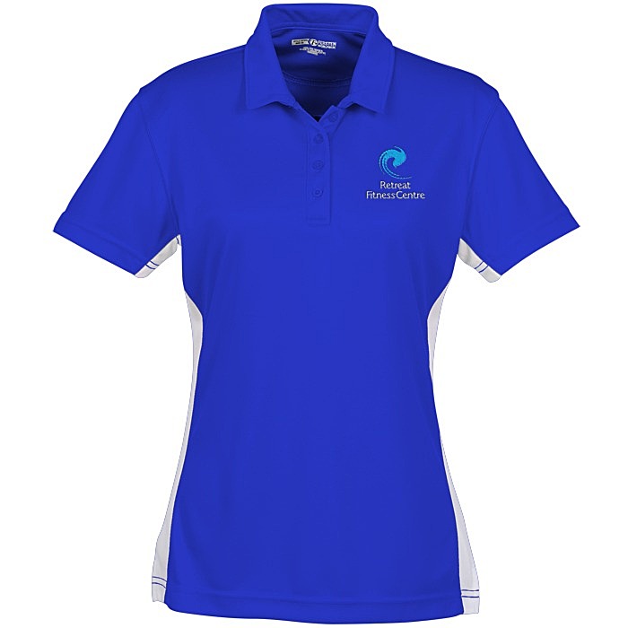 Custom Side Swipe Colourblock Performance Polo - Ladies'