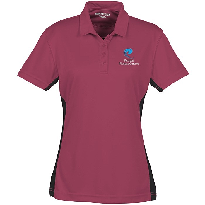 Custom Side Swipe Colourblock Performance Polo - Ladies'