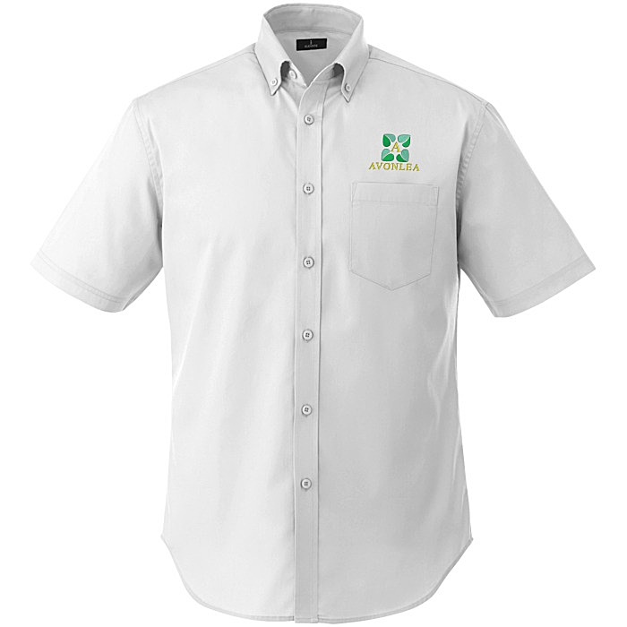 Custom Wilshire Twill Short Sleeve Dress Shirt - Men's