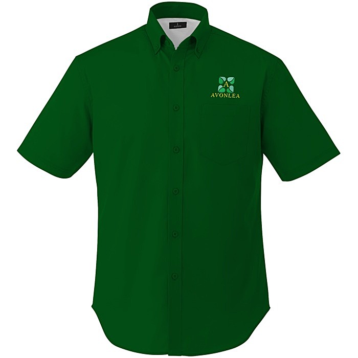 Custom Wilshire Twill Short Sleeve Dress Shirt - Men's