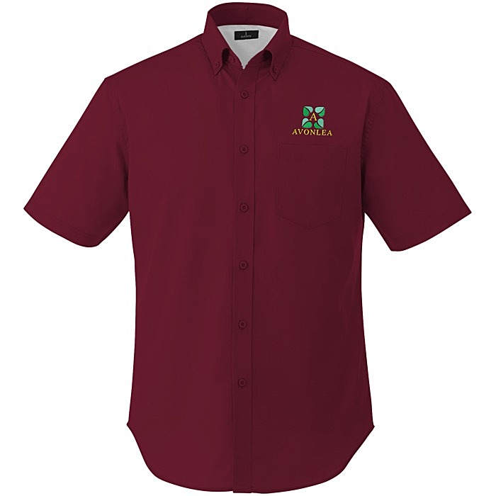 Custom Wilshire Twill Short Sleeve Dress Shirt - Men's