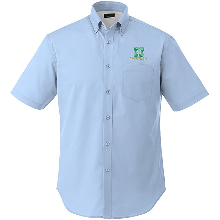 Custom Wilshire Twill Short Sleeve Dress Shirt - Men's