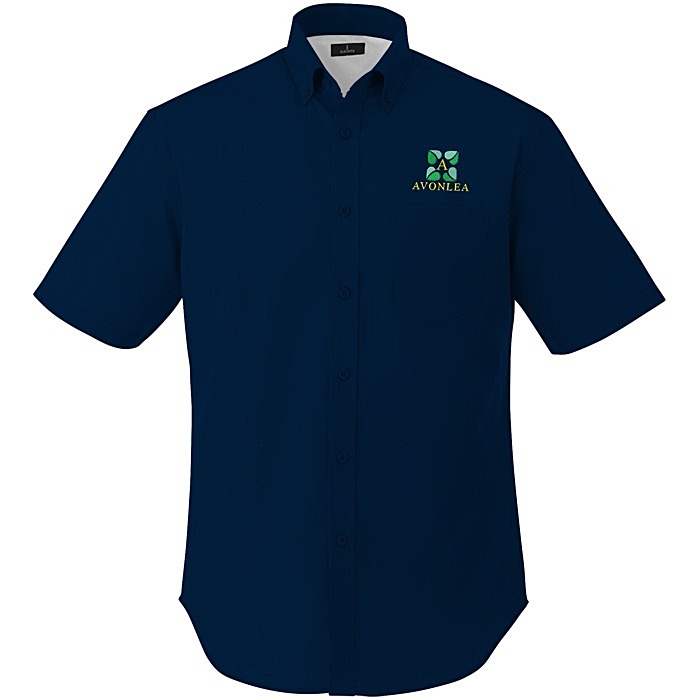 Custom Wilshire Twill Short Sleeve Dress Shirt - Men's