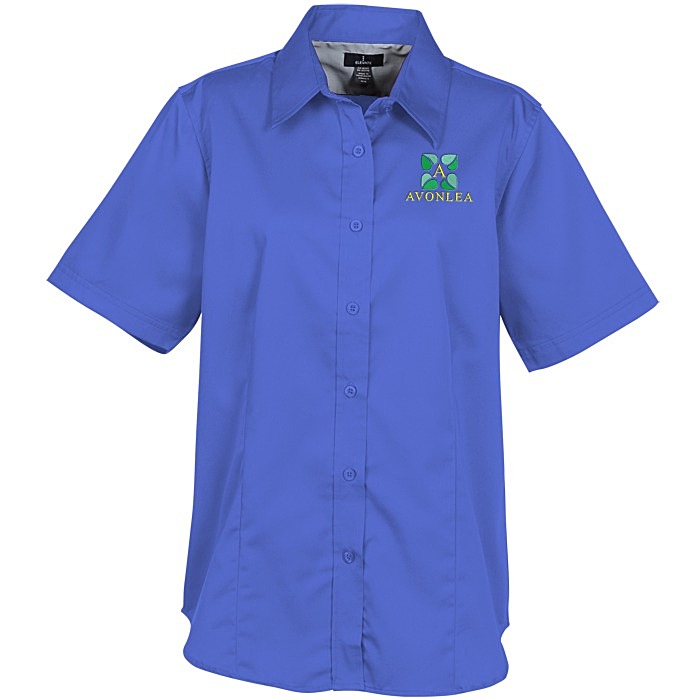 Custom Wilshire Twill Short Sleeve Dress Shirt - Ladies'