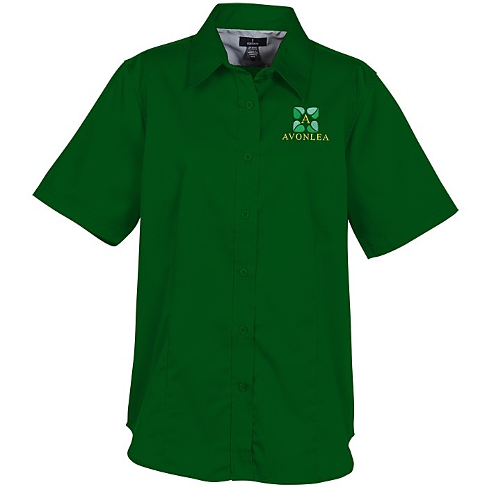 Custom Wilshire Twill Short Sleeve Dress Shirt - Ladies'