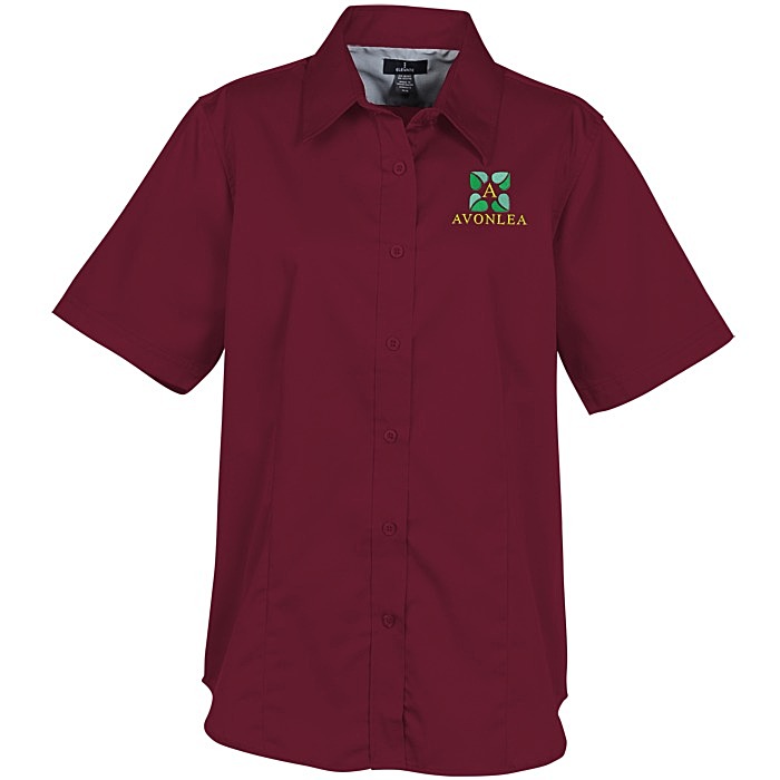 Custom Wilshire Twill Short Sleeve Dress Shirt - Ladies'