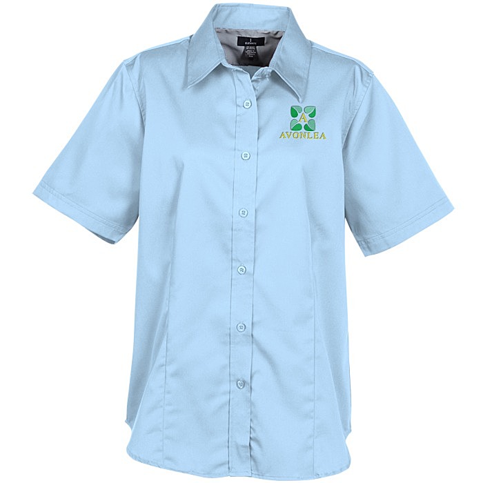 Custom Wilshire Twill Short Sleeve Dress Shirt - Ladies'
