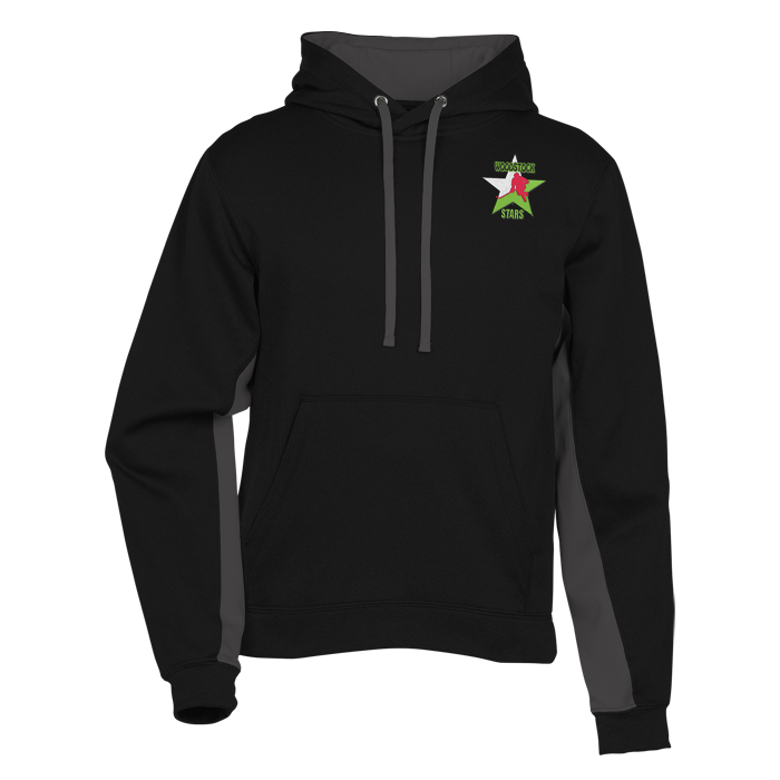 Custom Game Day Colourblock Performance Hooded Sweatshirt - Embroidered
