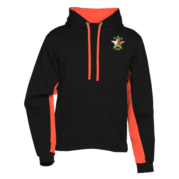 Custom Game Day Colourblock Performance Hooded Sweatshirt - Embroidered