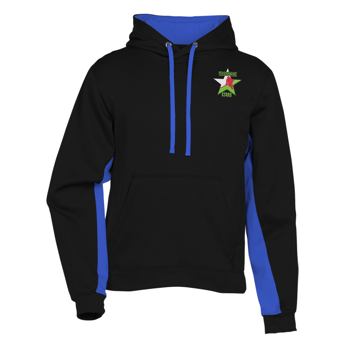 Custom Game Day Colourblock Performance Hooded Sweatshirt - Embroidered