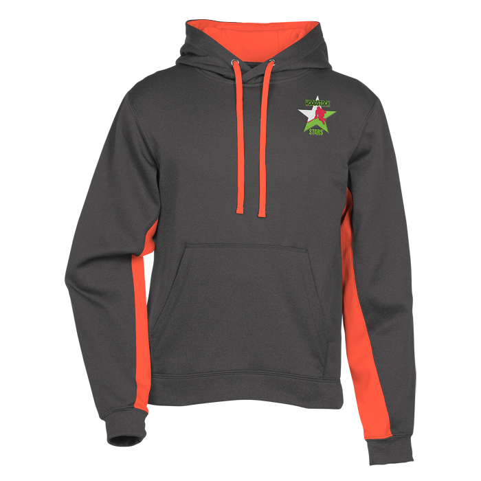 Custom Game Day Colourblock Performance Hooded Sweatshirt - Embroidered