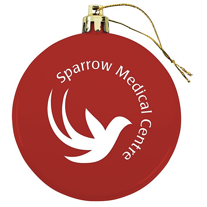 Custom Flat Shatterproof Ornament - Opaque