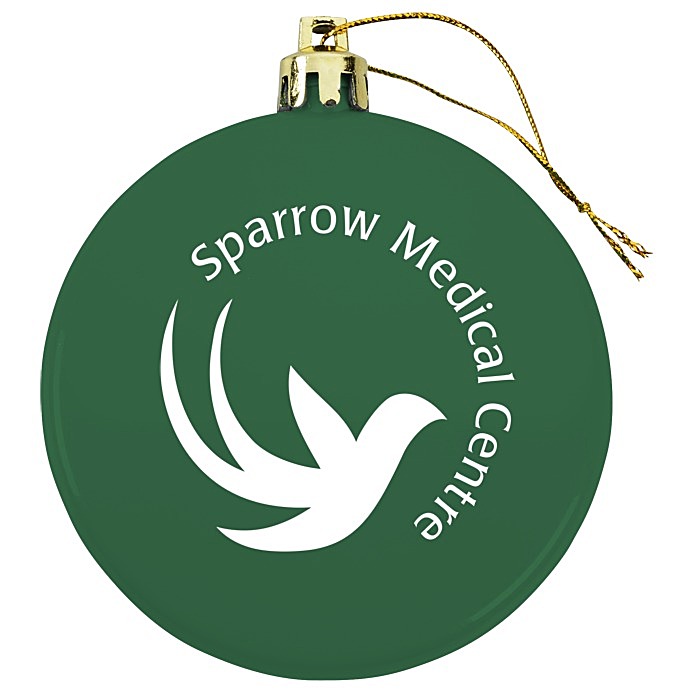 Custom Flat Shatterproof Ornament - Opaque