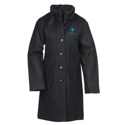 Custom Melton Wool Blend Town Coat - Ladies'