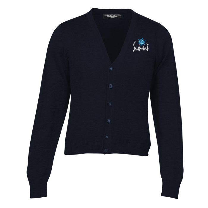 Custom Fine Gauge Cardigan Sweater - Men's