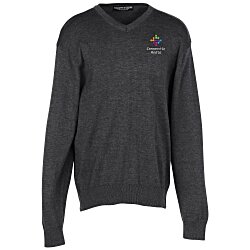 Custom Fine Gauge V-Neck Sweater - Men's