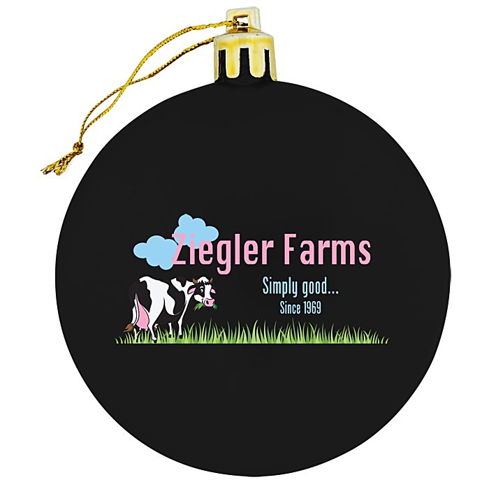 Custom Flat Shatterproof Ornament - Opaque - Full Colour