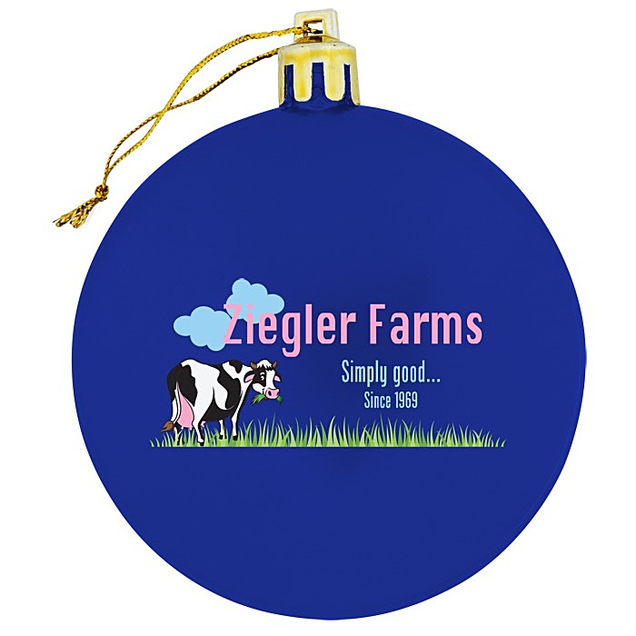 Custom Flat Shatterproof Ornament - Opaque - Full Colour