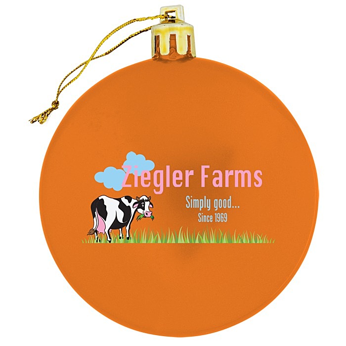 Custom Flat Shatterproof Ornament - Opaque - Full Colour