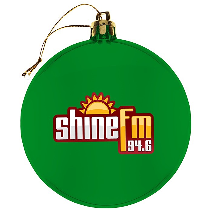 Custom Flat Shatterproof Ornament - Translucent - Full Colour